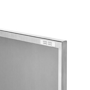 bbq access door, 36w x 21h inch double outdoor kitchen door, stainless steel flush mount door, wall vertical door with handles, for bbq island, grilling station, outside cabinet