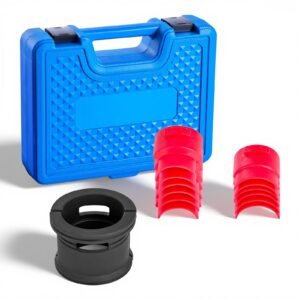 bearing press kit, 14 pcs, bearing race and seal driver set with bushings and adapters, bushing driver tool set, heavy duty carbon steel seal removal installation tool kit with storage case