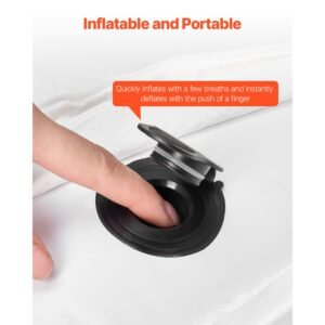 bed bumper for toddlers, 52 inch inflatable bed guard rail with safety flap, 2 pack toddler bedrail bumpers with non slip bottom & machine washable cover for twin, full, queen and king beds