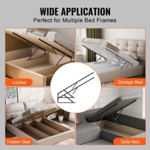 bed lift, 59x79 in compatible extra large size 309 lbs load bearing, diy wall bed mechanical hardware kit vertical deluxe, pneumatic lever heavy duty support, folding for guestroom