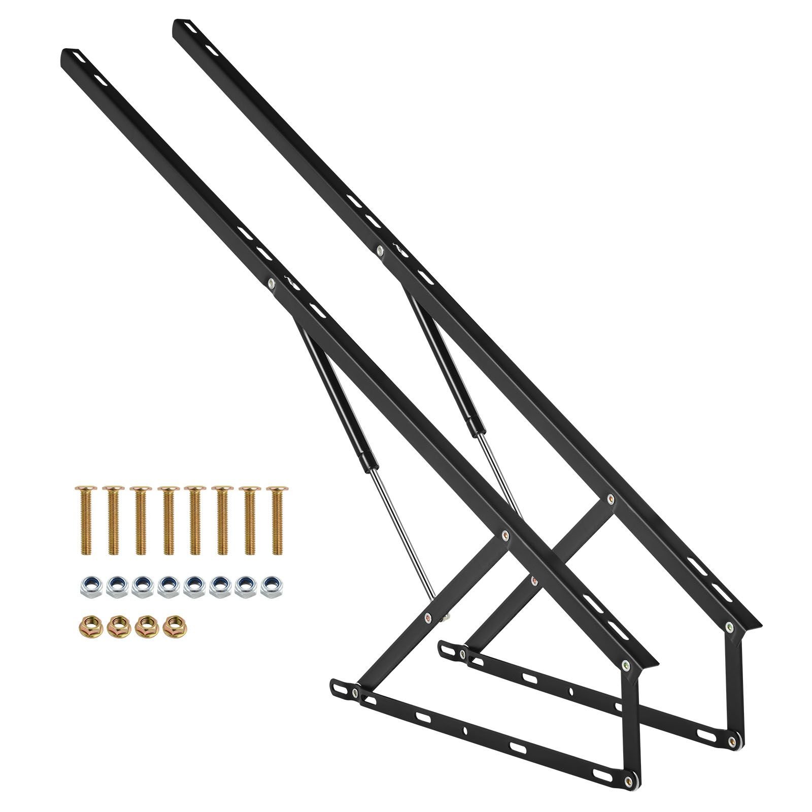 bed lift, 59x79 in compatible extra large size 309 lbs load bearing, diy wall bed mechanical hardware kit vertical deluxe, pneumatic lever heavy duty support, folding for guestroom