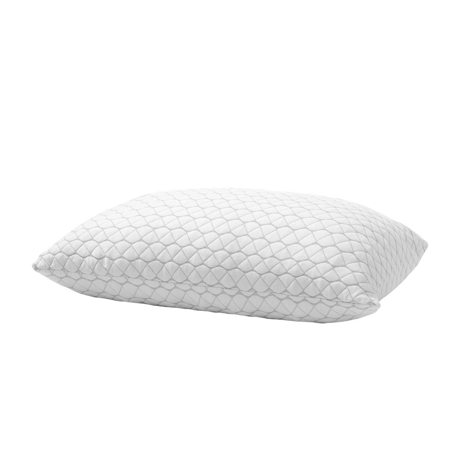 bed pillow for sleeping, king size luxury quality hotel pillow with memory foam fill, supportive & adjustable, includes natural firber pillowcase, bedding for back, stomach and side sleepers