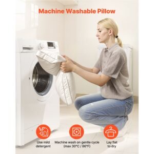 bed pillows for sleeping, set of 2, king size luxury quality hotel pillows with original down alternative filling, supportive and fluffy, bedding for back, stomach and side sleepers, white