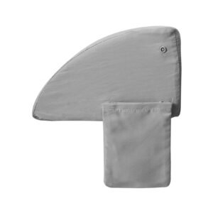 bed wedge pillow for headboard, king size, 72"x10"x6" bed gap filler, fill 0 7" gap between headboard and mattress, 25d foam mattress wedge headboard pillow with side pocket, for backrest, gray