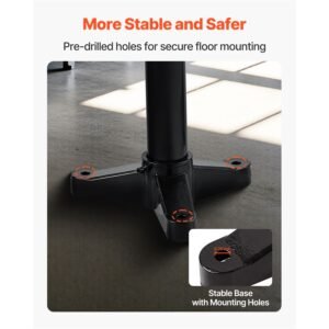 bench grinder stand, heavy duty bench grinder and vise floor pedestal with 10.6" x 10.6" mounting plate, pre cut mounting slots & water pot, compatible with most bench grinders