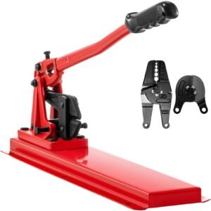 bench swager tool 24" wire rope swaging tool with crimper cable bolt cutter head bench crimper 1/16" 3/16" aluminum/copper sleeves bench cable alloy steel crimper swager for1/2" wire rope fe