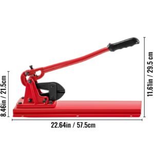 bench swager tool 24" wire rope swaging tool with crimper cable bolt cutter head bench crimper 1/16" 3/16" aluminum/copper sleeves bench cable alloy steel crimper swager for1/2" wire rope fe