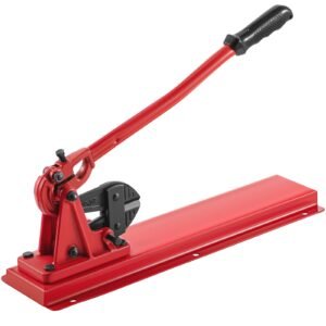 bench swager tool 24" wire rope swaging tool with crimper cable bolt cutter head bench crimper 1/16" 3/16" aluminum/copper sleeves bench cable alloy steel crimper swager for1/2" wire rope fe
