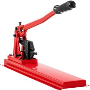 bench swager tool 24" wire rope swaging tool with crimper cable bolt cutter head bench crimper 1/16" 3/16" aluminum/copper sleeves bench cable alloy steel crimper swager for1/2" wire rope fe