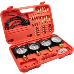 bestauto fuel vacuum carburetor synchronize tool kit fuel vacuum carburetor synchronizer carb sync gauge set with rubber hose