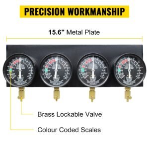 bestauto fuel vacuum carburetor synchronize tool kit fuel vacuum carburetor synchronizer carb sync gauge set with rubber hose