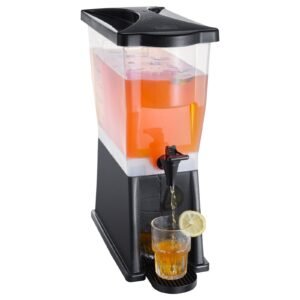 beverage dispenser, 3 gallon drink dispenser for parties, plastic juice dispenser with stand spigot lid, iced tea lemonade juice water dispenser, for restaurants, hotels, parties