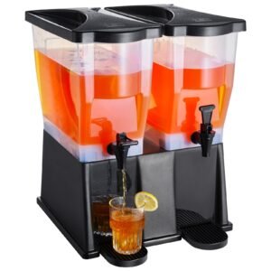 Beverage Dispenser, 3 Gallon x 2 Drink Dispensers for Parties, Plastic Juice Dispenser with Stand Spigot Lid, Iced Tea Lemonade Juice Water Dispenser, for Restaurants, Hotels, Parties