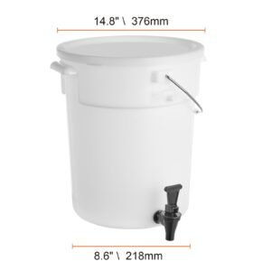 beverage dispenser, 5 gallon drink dispensers for parties, plastic juice dispenser with spigot and lid, iced tea lemonade juice water dispenser, for restaurants, hotels, parties, 2 pack