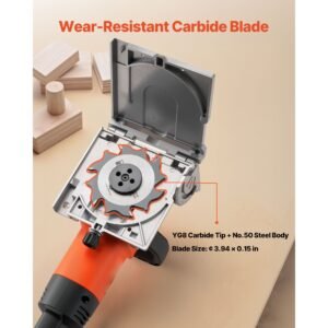 biscuit plate joiner, 5.9a, plate joiner tool kit with 11,600 rpm 760w motor, 45 degree locating notch, carbide tipped blade, wood biscuits, dust bag, adjustable angle & depth, for woodworking