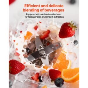 blender, 68 oz professional countertop blenders with shield, 2200w 26000rpm kitchen food processor combo, self cleaning, speed adjustable, 6 preset menu for smoothies, ice crushing, puree, black