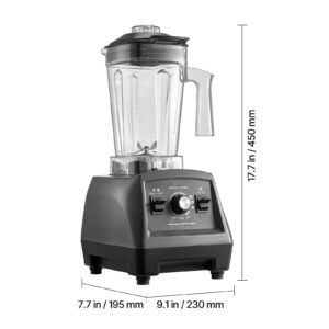 blender for smoothies, 61 oz 1400w, professional blender with powerful motor, multi functional food processing blender for smoothie/milkshake/juice, fits for kitchen