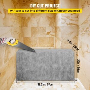 board shower bench rectangle bench ready to tile&waterproof 38.2x11.4x20"