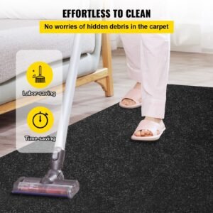 boat carpet, 6 ft x 29.5 ft marine carpet for boats, waterproof black indoor outdoor carpet with marine backing anti slide marine grade boat carpet cuttable easy to clean patio rugs deck rug