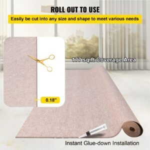 boat carpet, 6 ft x 29.5 ft marine carpet for boats, waterproof light brown carpet with marine backing anti slide marine grade boat carpet cuttable easy to clean patio rugs deck