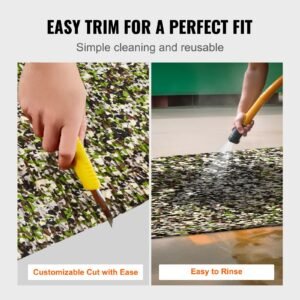 boat flooring, eva foam boat decking 94.5" x 23.6", non slip self adhesive flooring, 31.1sq.ft 2 rolls of marine carpet for boats, yacht, pontoon, kayak decking