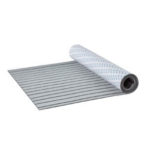 boat flooring, eva foam boat decking 94.5" x 35.4", non slip self adhesive flooring, 23.2 sq.ft marine carpet for boats, yacht, pontoon, kayak decking
