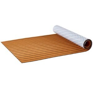 boat flooring, eva foam boat decking 94.5" x 35.4", non slip self adhesive flooring, 23.2 sq.ft marine carpet for boats, yacht, pontoon, kayak decking