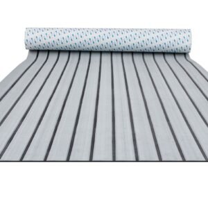 boat flooring, eva foam boat decking 94.5" x 35.4", non slip self adhesive flooring, 23.2 sq.ft marine carpet for boats, yacht, pontoon, kayak decking