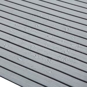 boat flooring, eva foam boat decking 94.5" x 35.4", non slip self adhesive flooring, 23.2 sq.ft marine carpet for boats, yacht, pontoon, kayak decking