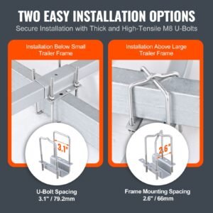 boat trailer guide, 2pcs adjustable short bunk guide ons, hardened steel trailer guide poles with soft cushion, heavy duty roller guide design, for ski boat, fishing boat or sailboat trailer