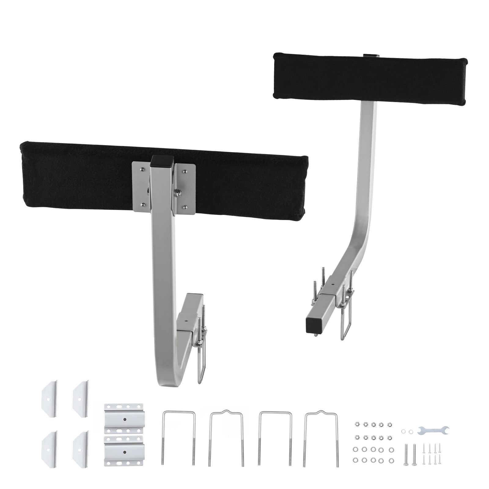 boat trailer guide, 2pcs adjustable short bunk guide ons, hardened steel trailer guide poles with soft cushion, heavy duty roller guide design, for ski boat, fishing boat or sailboat trailer