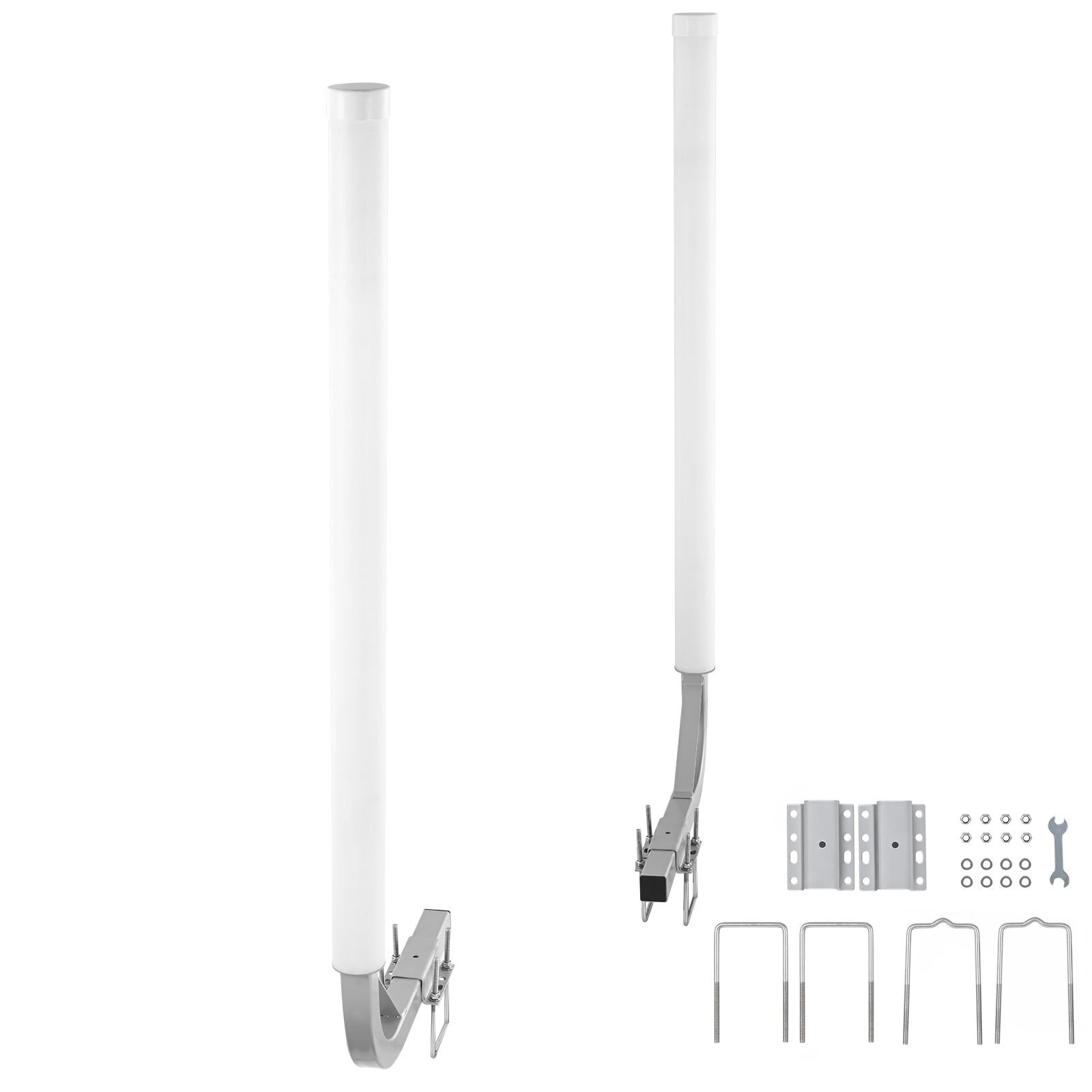 boat trailer guide, 48″ adjustable design trailer guide poles, 2pcs high hardness steel trailer guide ons, trailer guides with pvc pipes, for ski boat, fishing boat or sailboat trailer