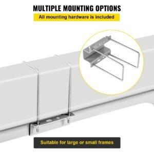 boat trailer guide ons, 40", 2pcs rustproof galvanized steel trailer guide ons, trailer guides with black pvc pipes, mounting parts included, for ski boat, fishing boat or sailboat trailer