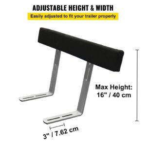 boat trailer guide ons, 48", 2 pcs rustproof steel trailer guide ons, trailer guides with carpet padded boards, mounting parts included, for ski boat, fishing boat or sailboat trailer