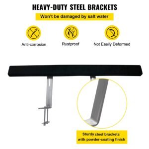 boat trailer guide ons, 48", 2 pcs rustproof steel trailer guide ons, trailer guides with carpet padded boards, mounting parts included, for ski boat, fishing boat or sailboat trailer