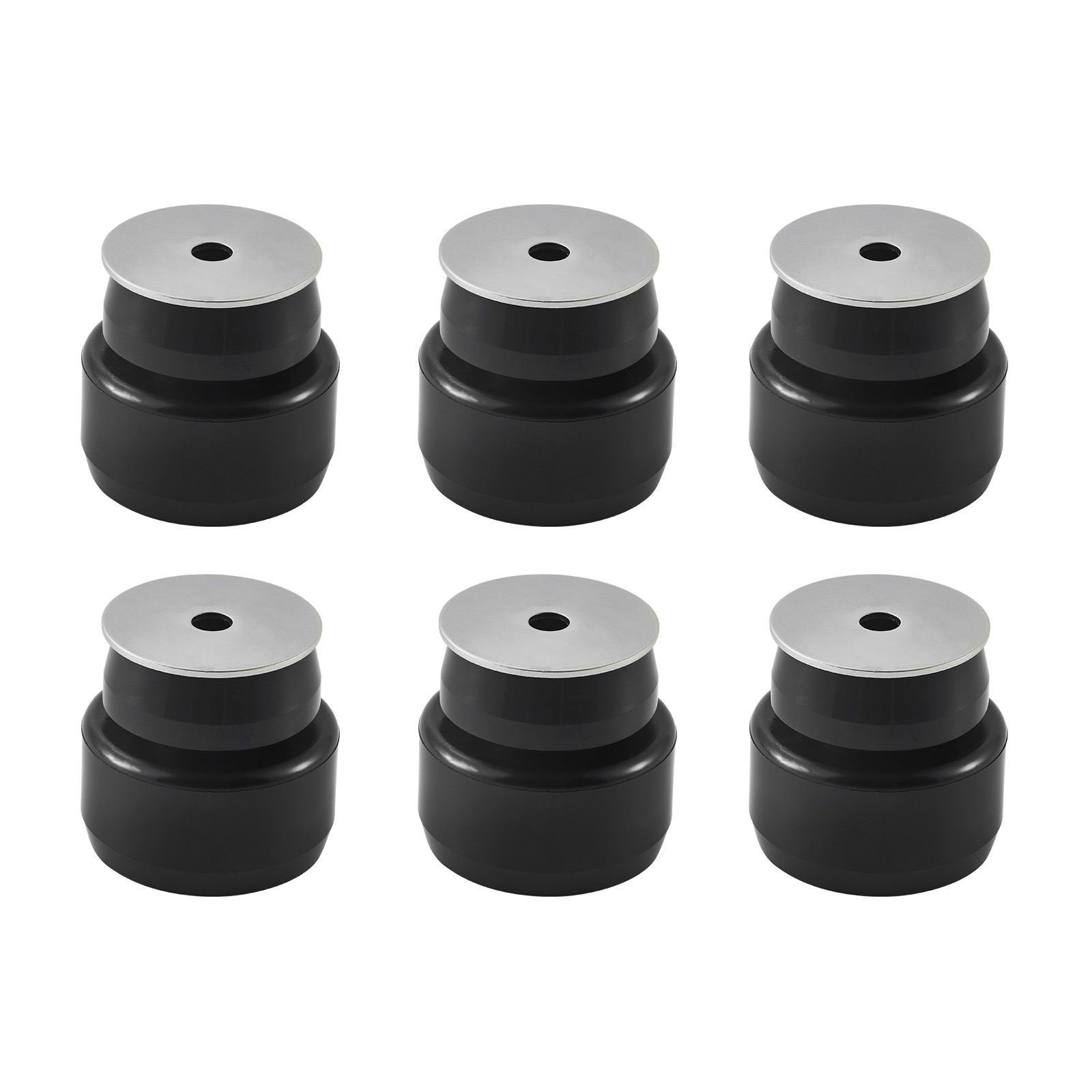 body mount bushing kit, compatible with 1999 2014 chevy silverado & sierra 1500/2500, 24 pcs polyurethane body mount kit, durable components for improving bumpy driving performance, black