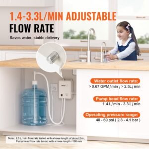 bottled water dispenser pump system, 5 gallon dispensing system, automatic electric water dispenser, single inlet water jug pump, compatible use with coffee/tea machine, refrigerator, ice maker