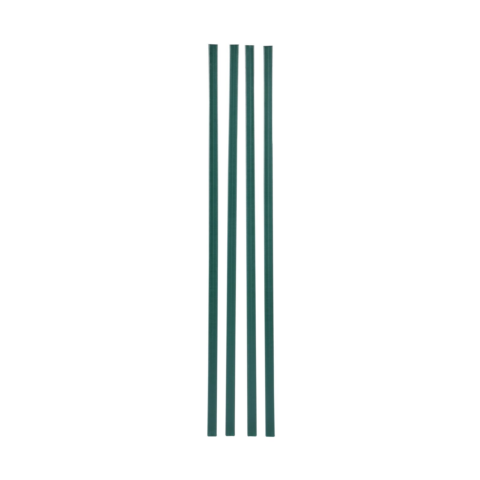 bottom locking privacy slats, double wall vertical bottom locking slats for chain link fence, high density hdpe chain link slats ideally fit 4' high fence for garden, farm, sports field(green)