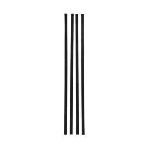 Bottom Locking Privacy Slats, Double-Wall Vertical Bottom-Locking Slats for Chain-Link Fence, High-Density HDPE Chain Link Slats Ideally Fit 6' High Fence for Garden, Farm, Sports Field(Black)