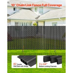 bottom locking privacy slats double wall vertical bottom locking slats with wings for chain link fence high density hdpe chain link slats ideally fit 6 high fence for garden and farmblack 4.jpg