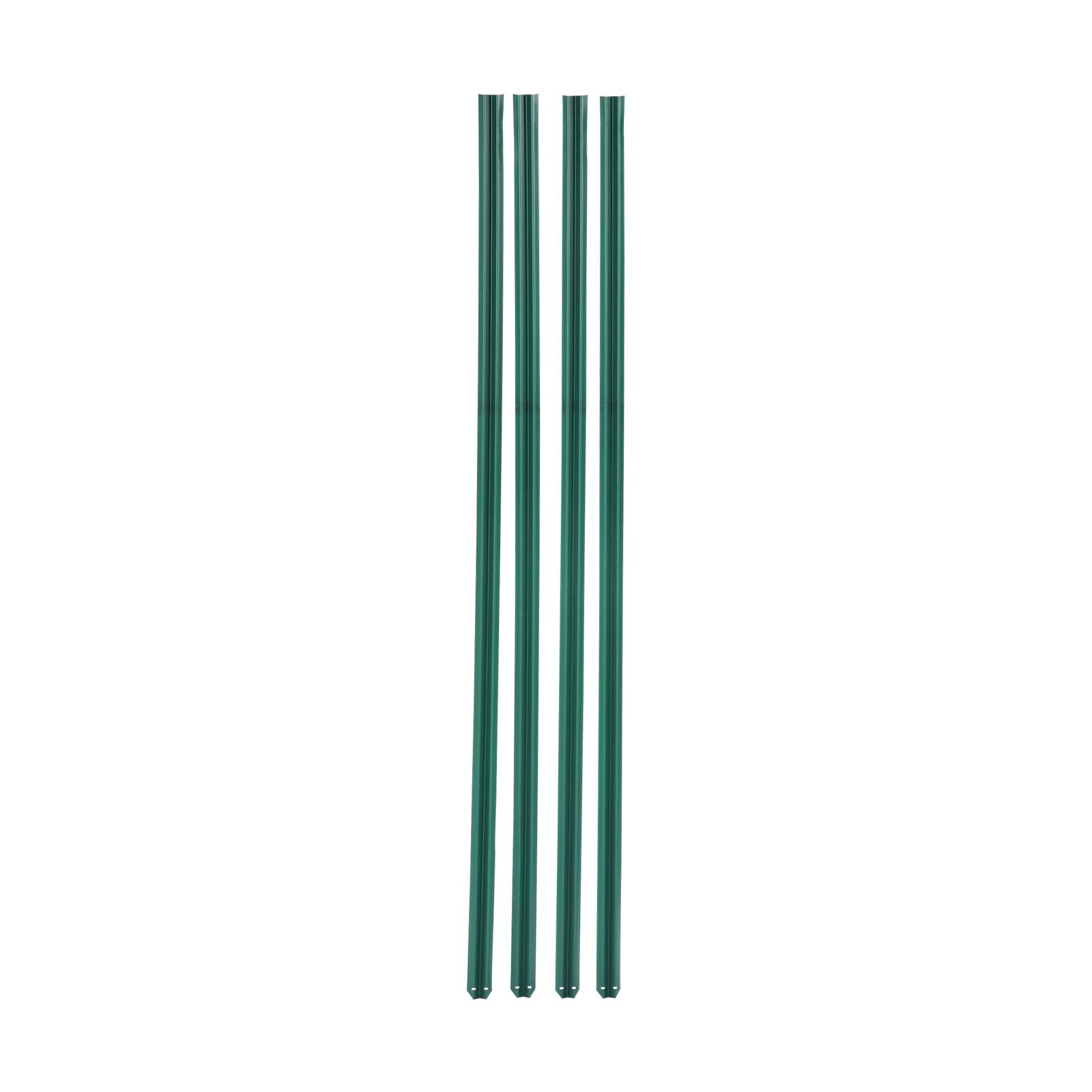 bottom locking privacy slats, single wall vertical bottom locking slats for chain link fence, high density hdpe chain link slats ideally fit 5' high fence for garden, farm, sports field(green)