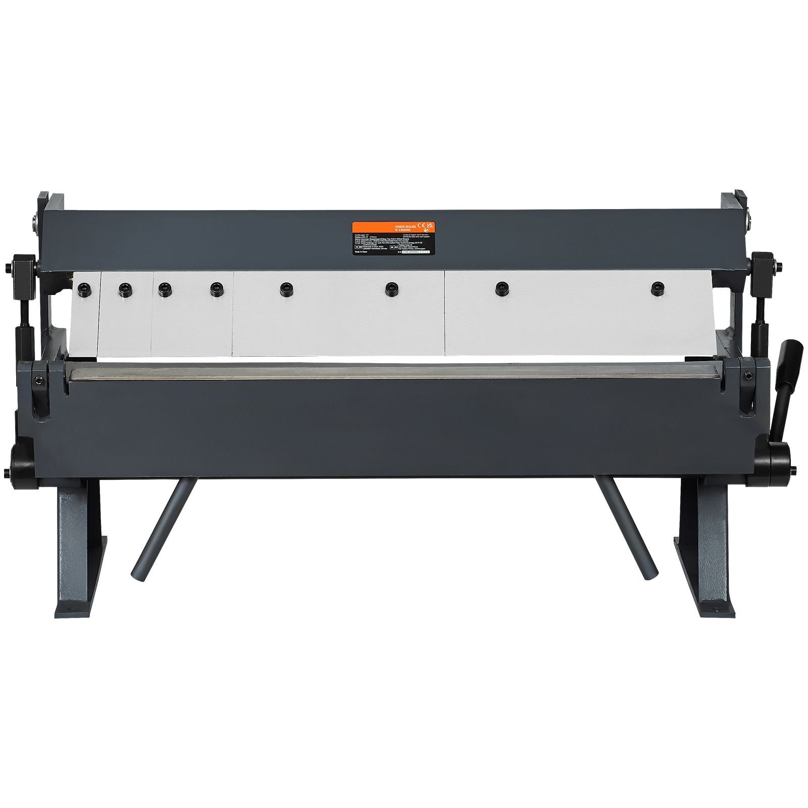 box and pan brake, 24 inch, 0 130 degrees sheet metal bending brake, portable metal bender with 20 gauge low carbon steel 14 gauge aluminum capacity, 5 adjustable fingers for metal bending