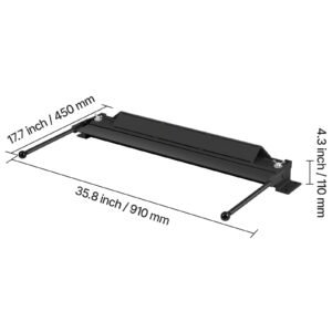 box and pan brake, 30 in sheet metal bending brake, 18 gauge capacity, 0 135 degree adjustable, metal bender machine, no wobbling, heavy duty aluminum folder for precise batch bending