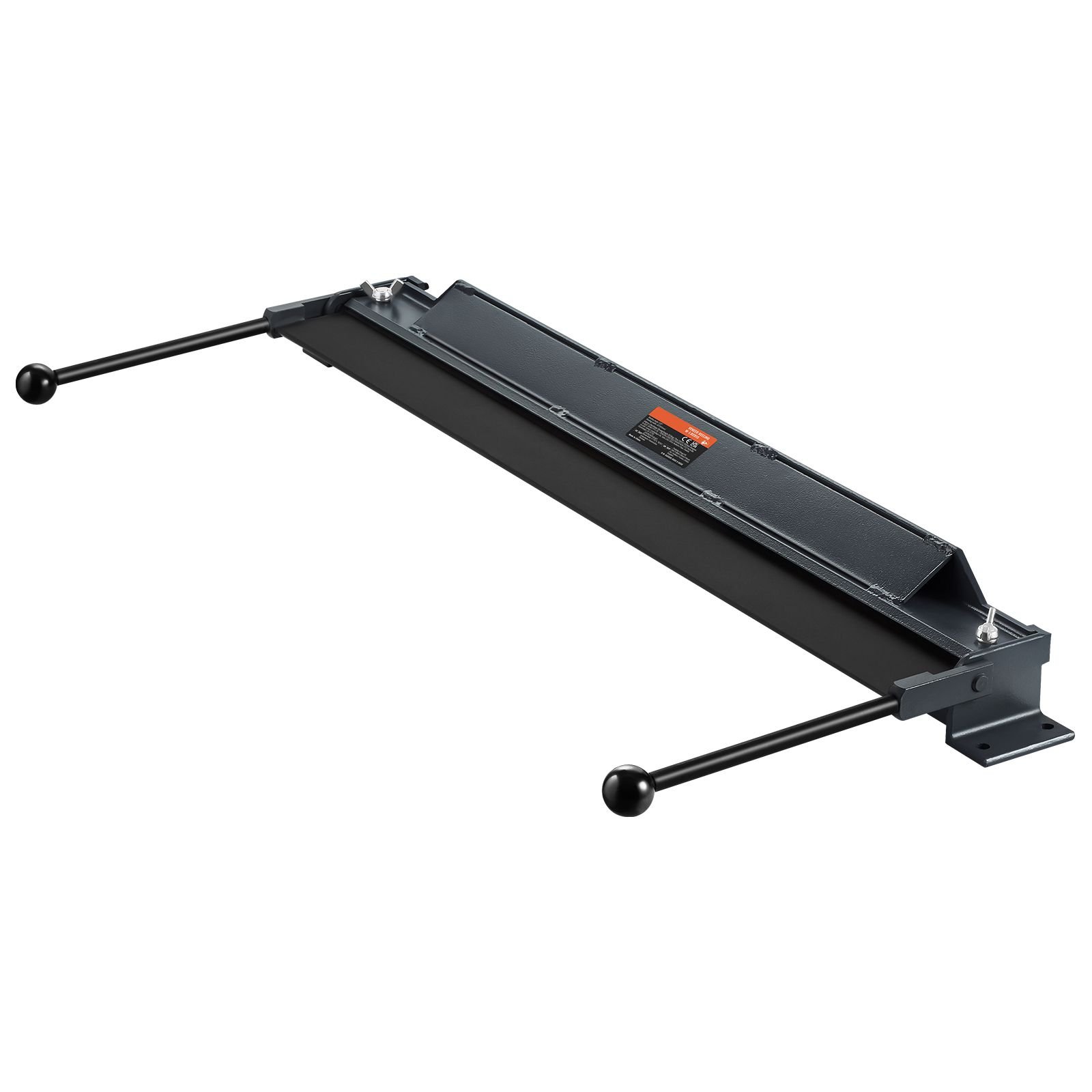 box and pan brake, 36 inch, 0 130 degrees sheet metal bending brake, portable mini metal bender with 20 gauge low carbon steel 14 gauge aluminum capacity power handle, for metal bending