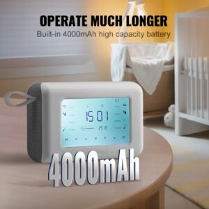 breast pump, single/double adjustable electric breast pumps, 4 modes & 9/15 levels, reciprocating piston pumps, 4000mah anti backflow breastfeeding pump with 300mmhg high suction, 18/22mm flange