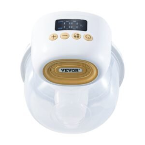 breast pump, wearable electric breast pumps hands free, 4 mode & 12 levels, 300mmhg strong suction, ultra quiet rechargeable portable breastfeeding pump with led display, 24mm insert/28mm flange