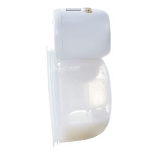 breast pump, wearable electric breast pumps hands free, 4 mode & 12 levels, 300mmhg strong suction, ultra quiet rechargeable portable breastfeeding pump with led display, 24mm insert/28mm flange