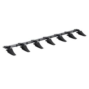 bucket tooth bar, 60'', heavy duty tractor bucket 7 teeth bar for loader tractor skidsteer, 4560 lbs load bearing capacity bolt on design, for efficient soil excavation and bucket protection