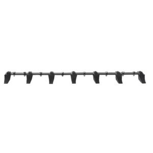 bucket tooth bar, 60'', heavy duty tractor bucket 7 teeth bar for loader tractor skidsteer, 4560 lbs load bearing capacity bolt on design, for efficient soil excavation and bucket protection