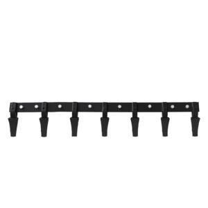 bucket tooth bar, 60'', heavy duty tractor bucket 7 teeth bar for loader tractor skidsteer, 4560 lbs load bearing capacity bolt on design, for efficient soil excavation and bucket protection